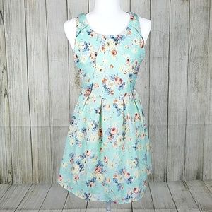 Floral spring sleeveless dress
